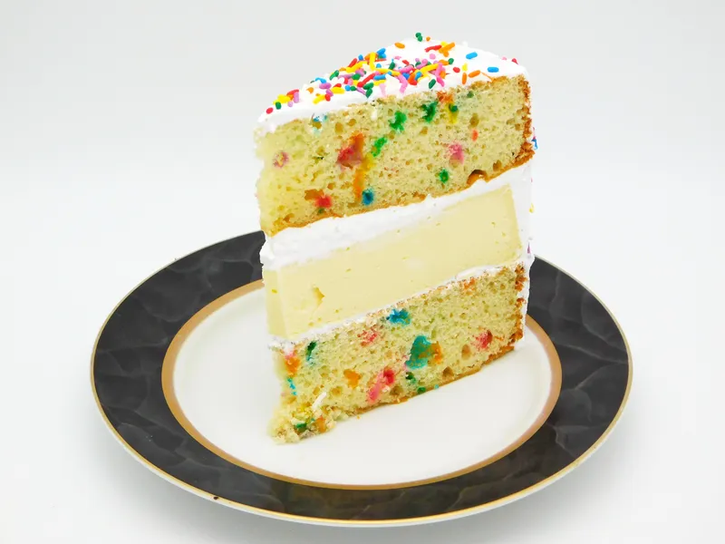 Celebration Cake — slice