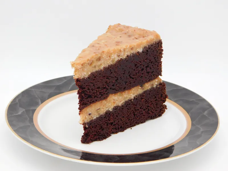 German Chocolate Cake — slice