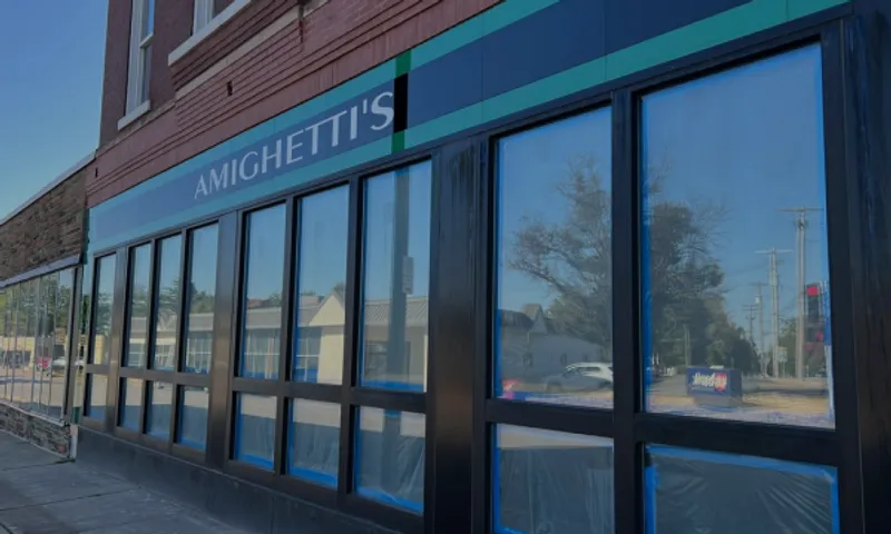 Amighetti's storefront building
